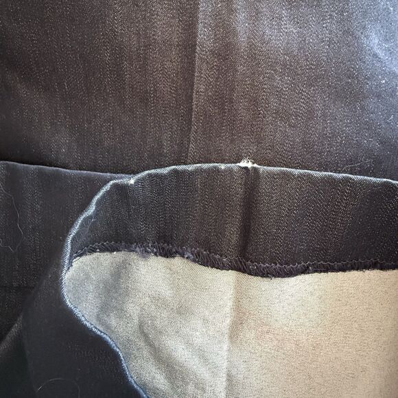 Express Y2K Navy Sailor Pants 6 Flare Leg  Stretch Nautical Office (minor flaw) - Picture 9 of 9